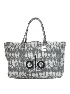 ALO YOGA Tie Dye Large Tote Bag Grey Travel Carry-onAlo Yoga Shopper Tote Bag
